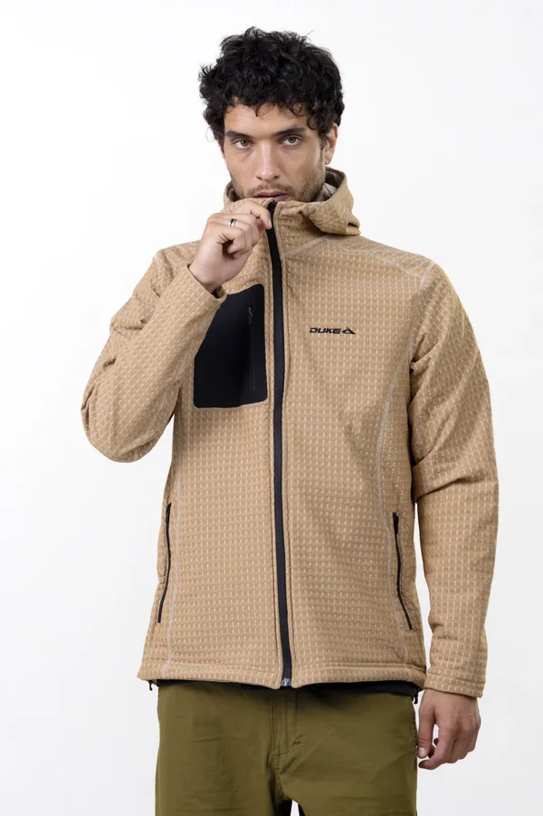 Campera Alpes Con Capucha Mostaza - Imagen 3