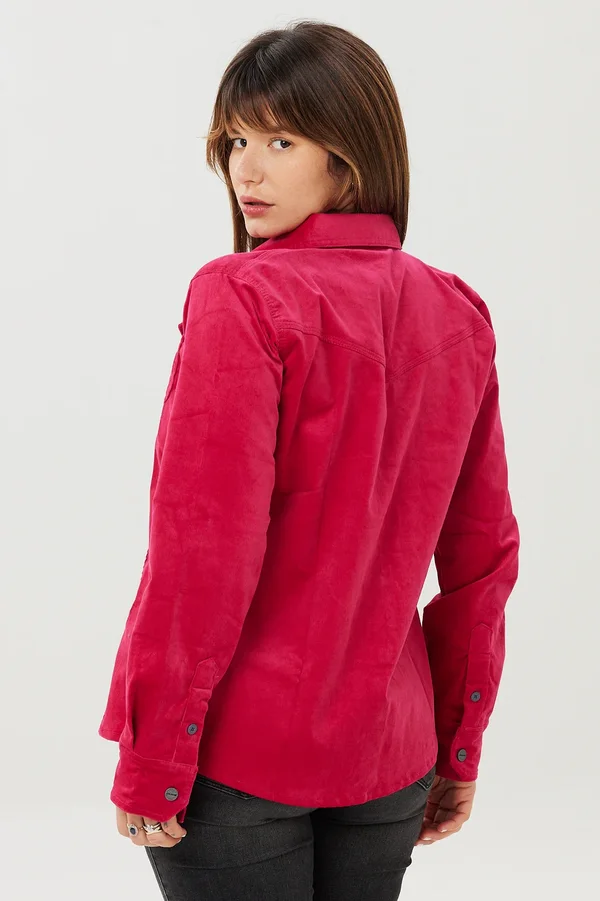 Camisa Corderoy Lady Red - Imagen 2