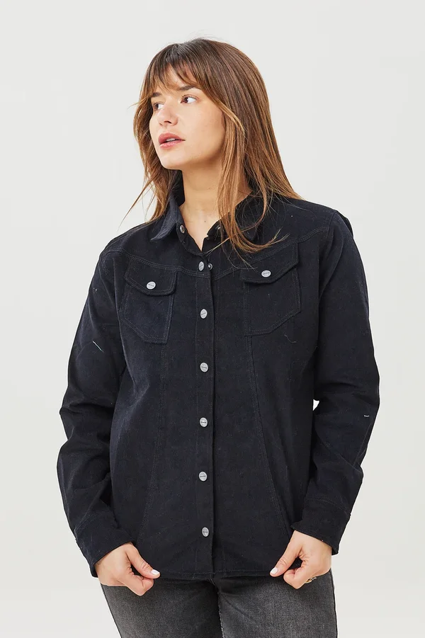 Camisa Corderoy Lady Black - Imagen 9