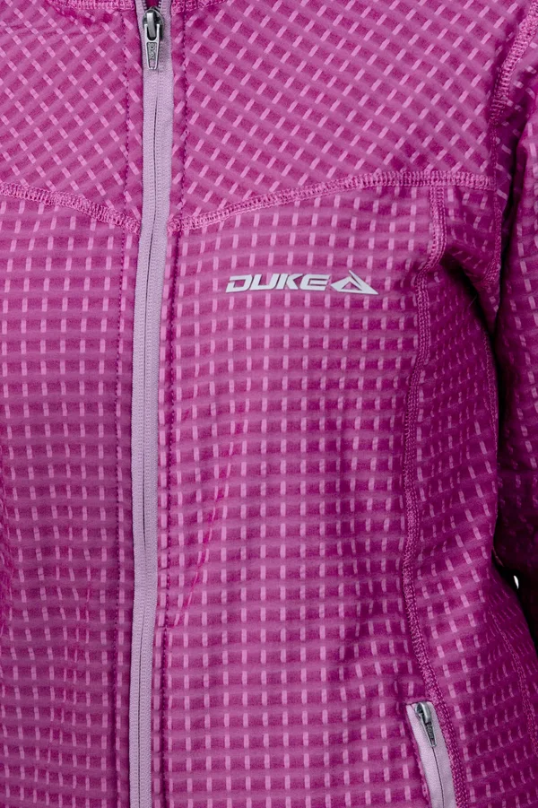 Campera Grid Fleece Basic Rosa - Imagen 3