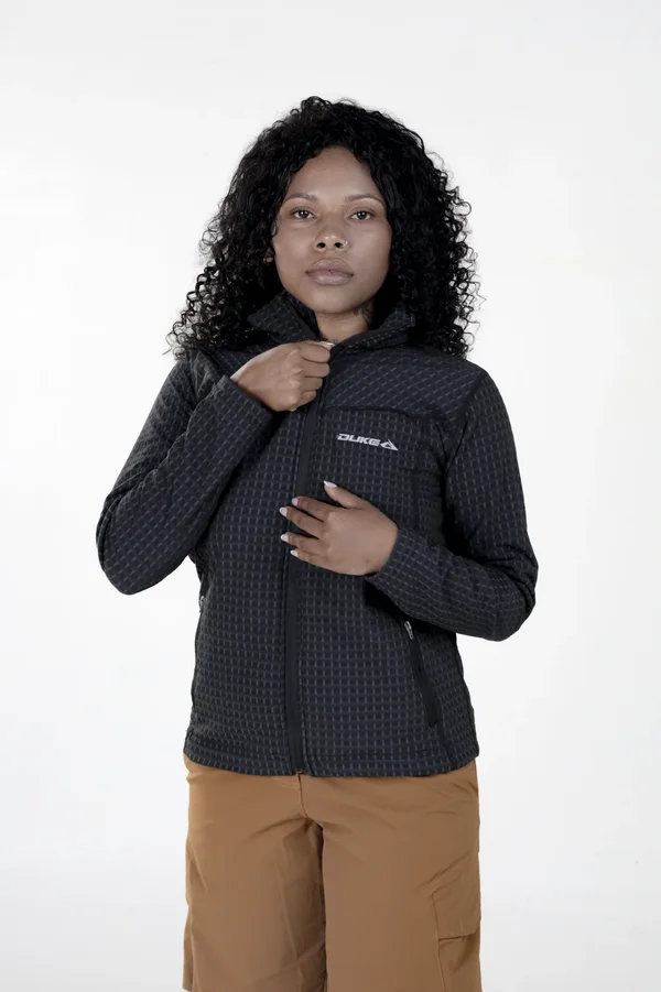 Campera Grid Fleece Basic Negra - Imagen 4