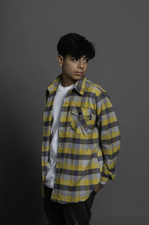 Camisa Leñadora Amarilla H - Imagen 2