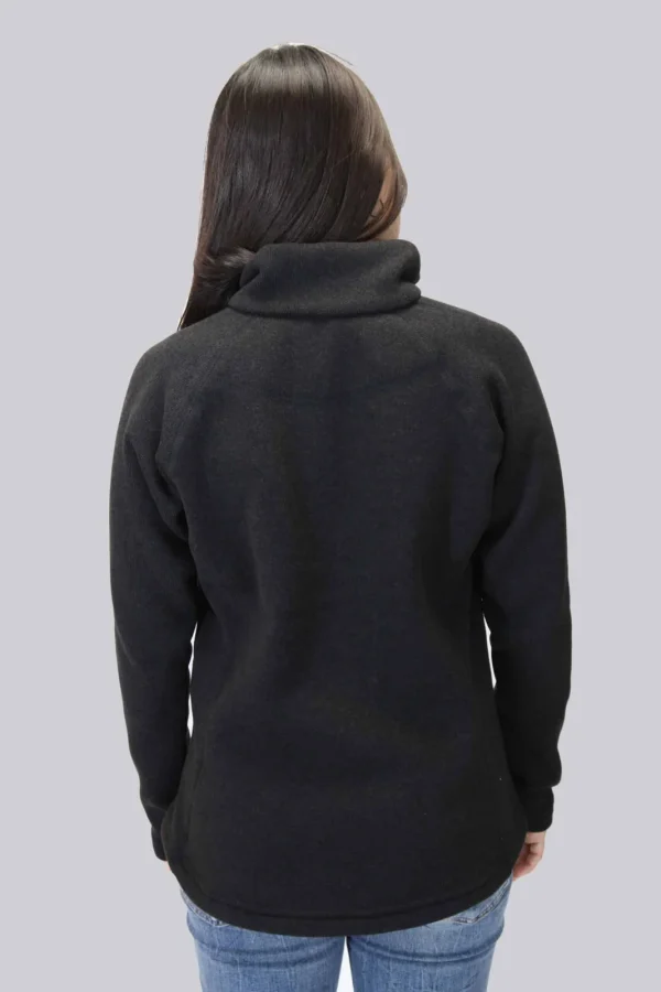 Buzo Sweater Fleece Basic Negro - Imagen 4