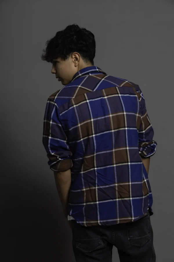 Camisa Leñadora Azul - Imagen 2