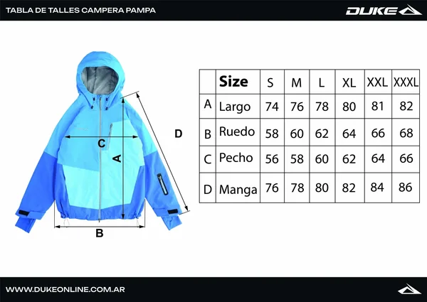 Campera Pampa Men Azul - Imagen 7