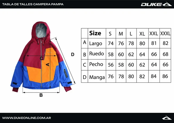 Campera Pampa Men Bordó - Imagen 9