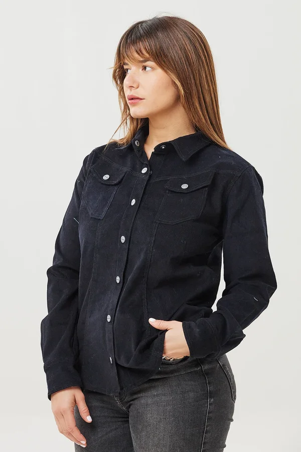 Camisa Corderoy Lady Black - Imagen 5