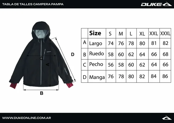 Campera Pampa Men Negra - Imagen 7