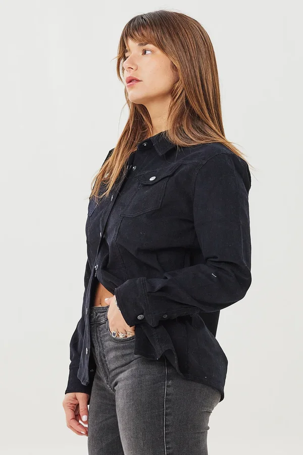 Camisa Corderoy Lady Black - Imagen 3