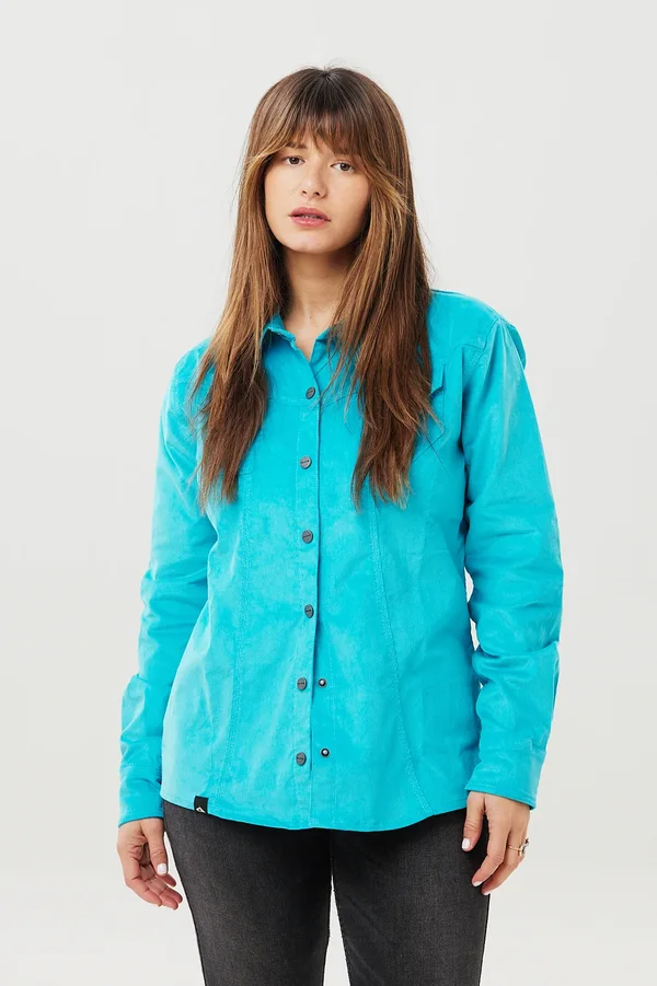 Camisa Corderoy Lady Light Blue - Imagen 2