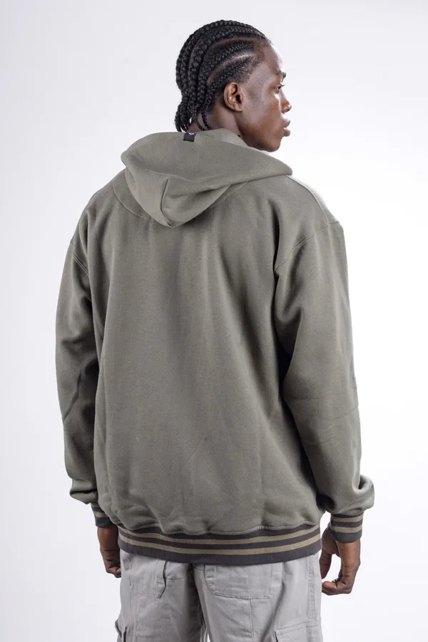 Campera City Jersey con Capucha Beige - Imagen 3
