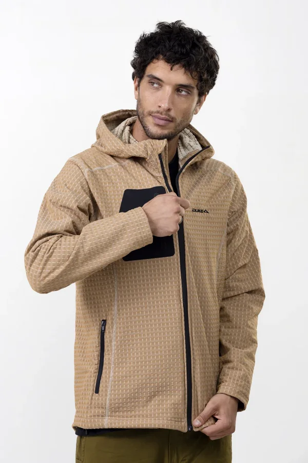 Campera Alpes Con Capucha Mostaza