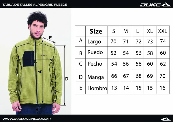 Campera Alpes Basic Azul - Imagen 4