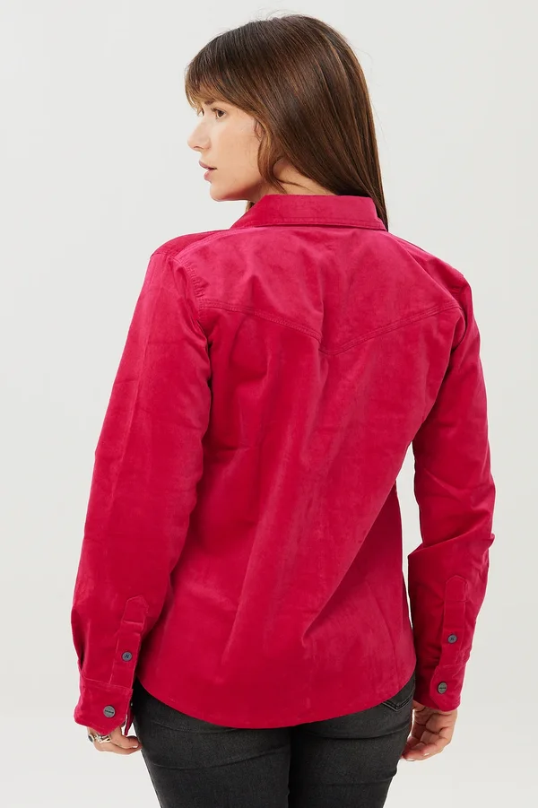 Camisa Corderoy Lady Pink - Imagen 2