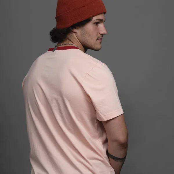 REMERA ROSA BOLSILLO ROJO - Imagen 5