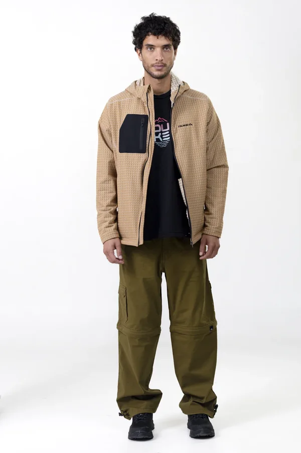 Campera Alpes Con Capucha Mostaza - Imagen 2