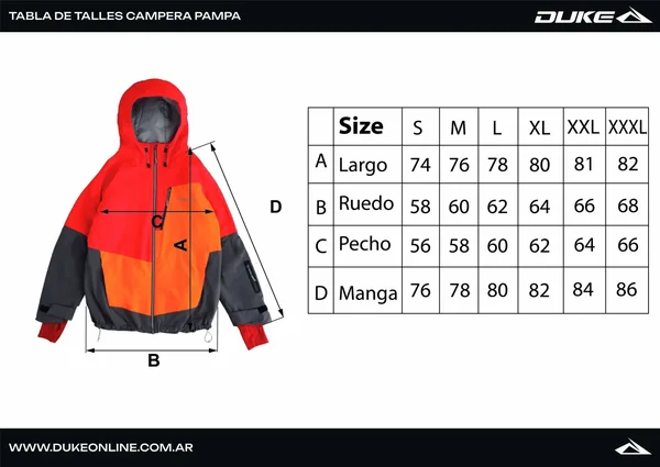 Campera Pampa Men Roja - Imagen 8
