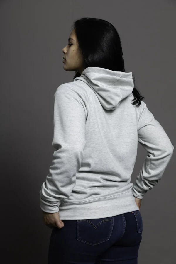 Buzo Hoodie Gris Claro - Imagen 3