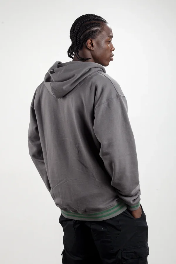 Campera City Jersey con Capucha Gris - Imagen 2