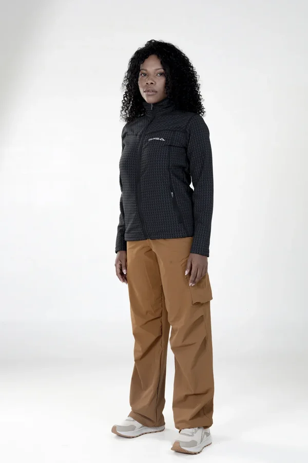 Campera Grid Fleece Basic Negra - Imagen 6