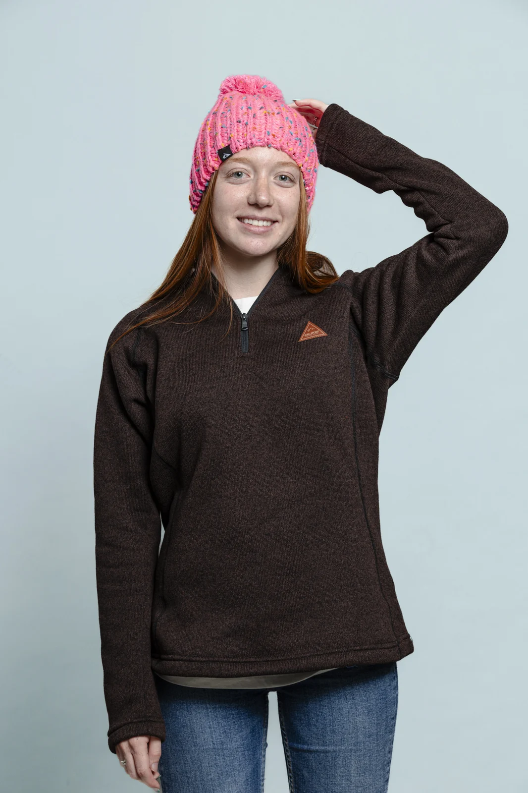 Buzo Sweater Fleece Marrón oscuro
